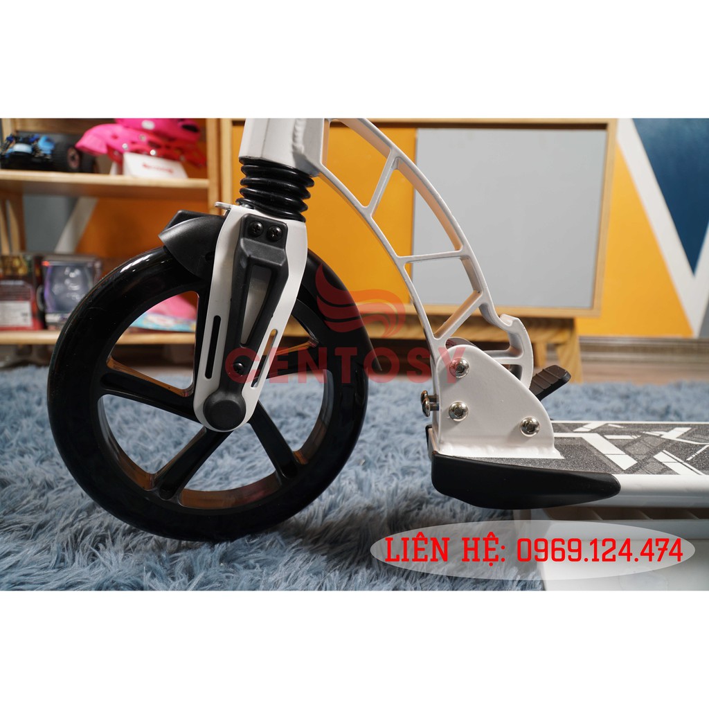 Xe Trượt Scooter Người Lớn Cao Cấp Centosy 301 - Trắng