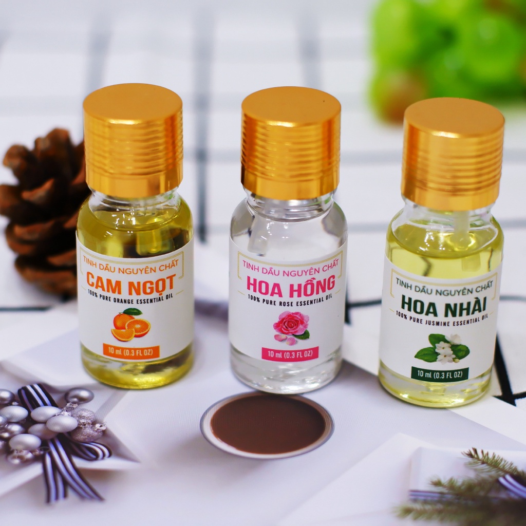 Tinh dầu thơm phòng hoa hồng LINO lọ 10ml, tinh dầu thiên nhiên nguyên chất, khử khuẩn, khử mùi