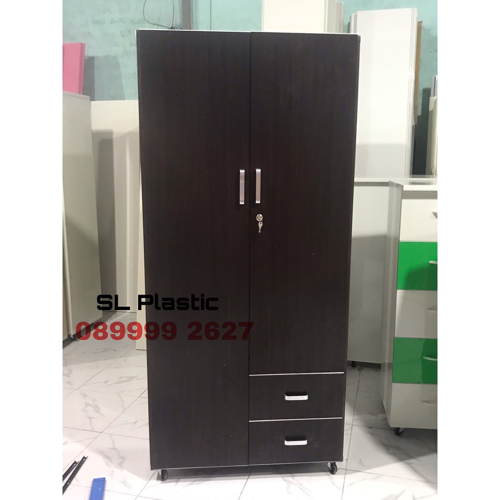 Tủ quần áo 2 buồng 2 ngăn cực đẹp giá tận xưởng