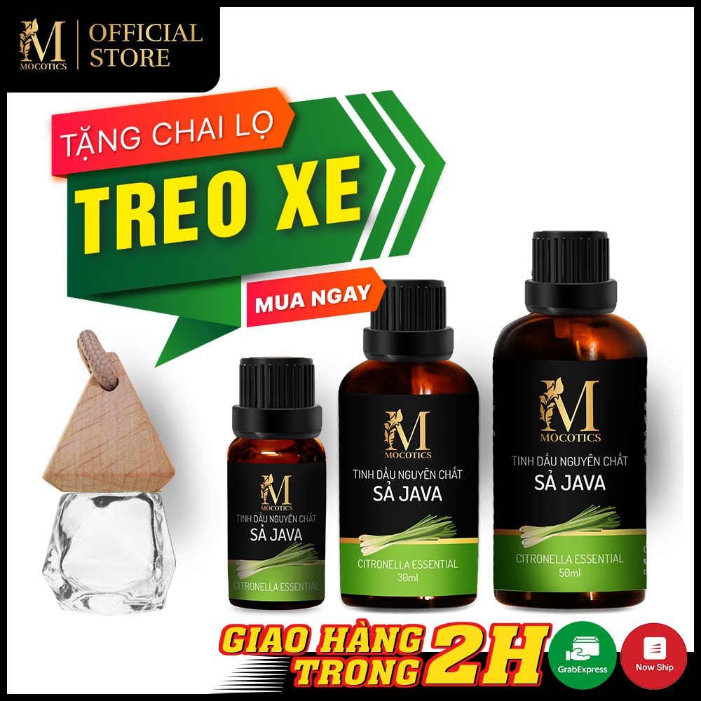 Tinh Dầu Sả Java Mocotics - Citronella Essential Oil | 100% Thiên Nhiên Nguyên Chất | Xông Thơm Phòng | Có QUATEST 3 3