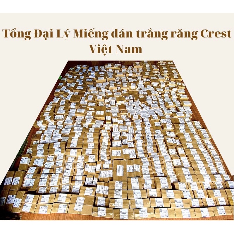 Miếng dán trắng răng Crest 3D White tẩy trắng răng 1 GÓI CHÍNH HÃNG