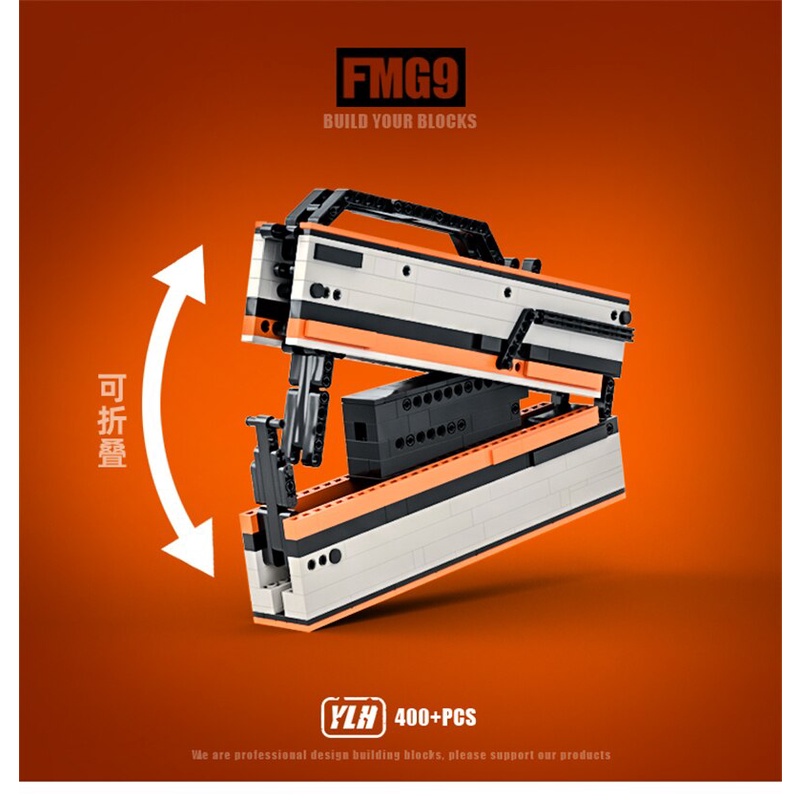 Đồ Chơi Lắp Ráp Kiểu LEGO CSGO , Free Fire Súng Rifle FMG9 Asiimov Của Kevin18 Với 400+ Mảnh Ghép
