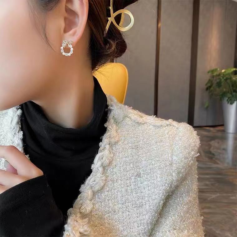 Đôi Bông Tai Ngọc Trai Thời Trang Cho Nữ