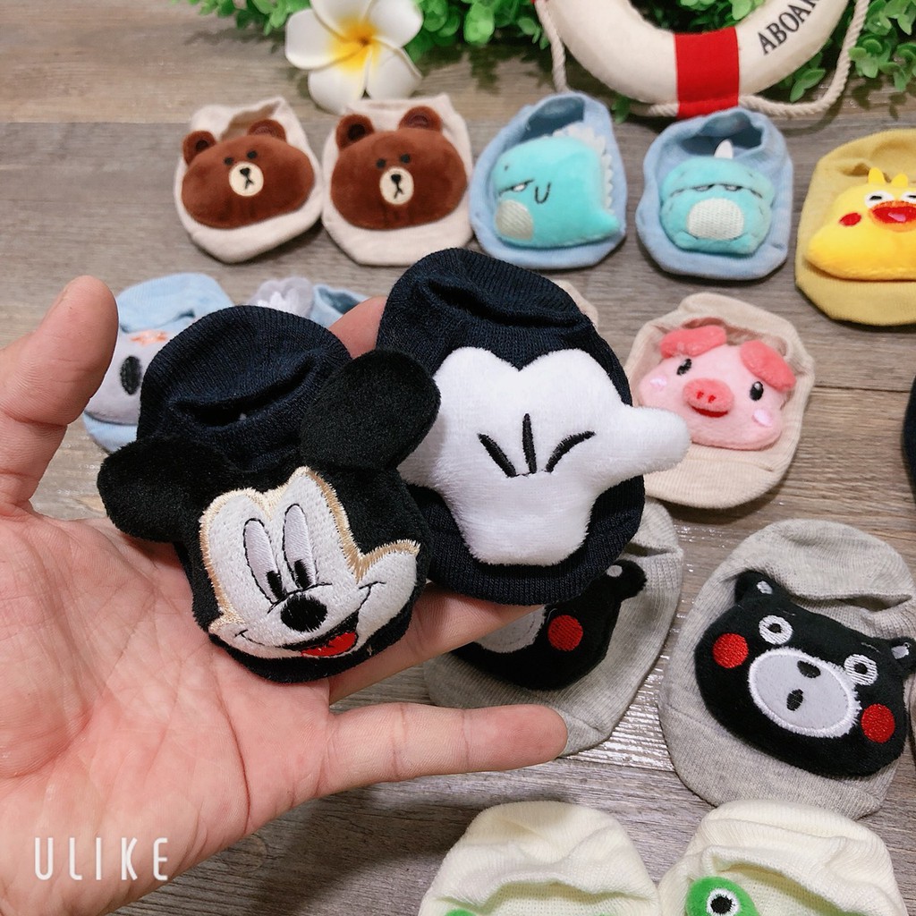 (Chọn mẫu) Tất sơ sinh hình thú cho bé SIZE 0-8M