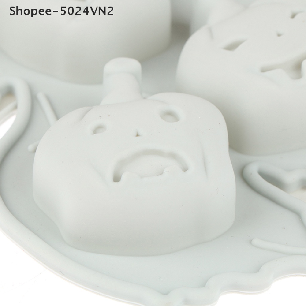 [Mới &amp; Halloween &amp; Halloween] Khuôn Silicon Làm Bánh Trung Thu Hình Bí Ngô Ma Quỷ Bí Ngô Halloween