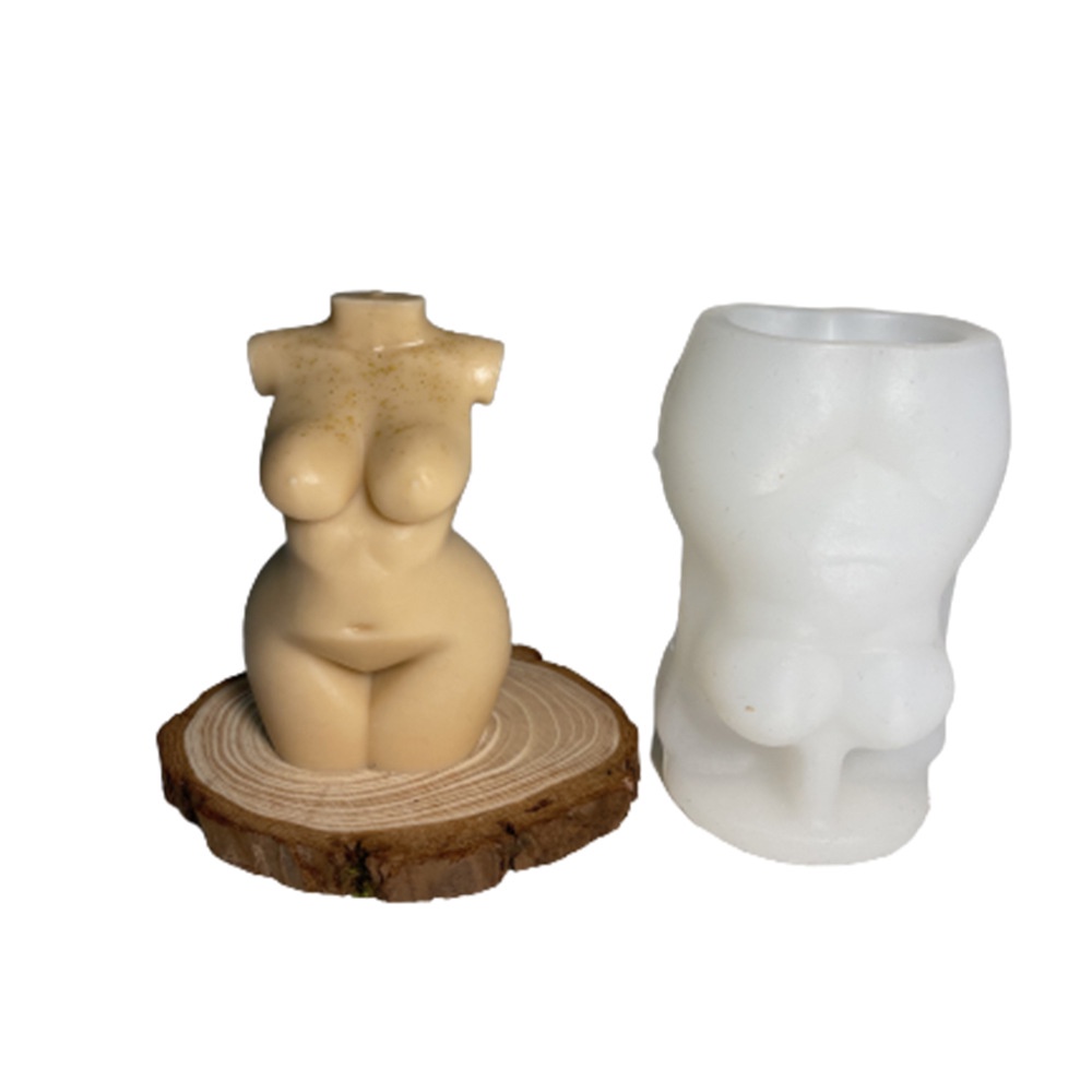 Khuôn Làm Nến Sáp Thơm Toàn Thân 3D Bằng Silicone DIY