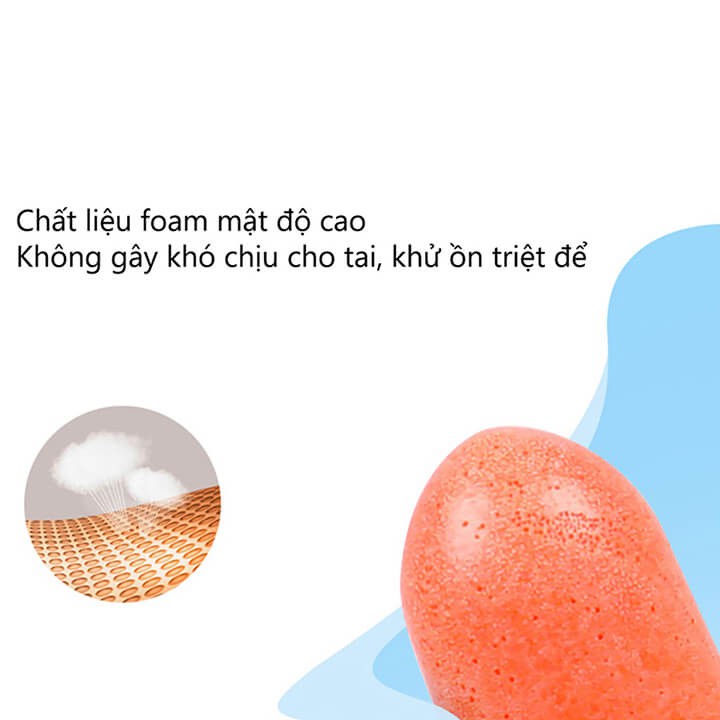Nút tai chống ồn 3M 1110, Bịt tai chống ồn lên đến 29Db thoải mái khi đeo lâu bảo vệ tai khỏi ô nhiễm tiếng ồn