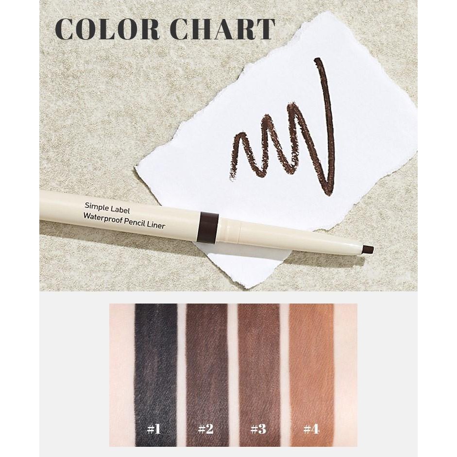 Bút Kẻ Mắt không trôi Innisfree Simple Label Waterproof Pencil Liner