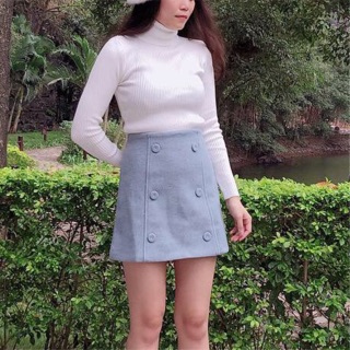Chân váy dạ chữ A