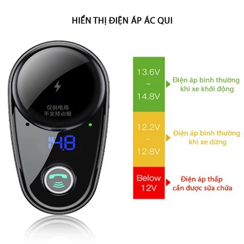 TẨU Bluetooth phát nhạc MP3 từ USB, điện thoại ra loa Ô TÔ chính hãng