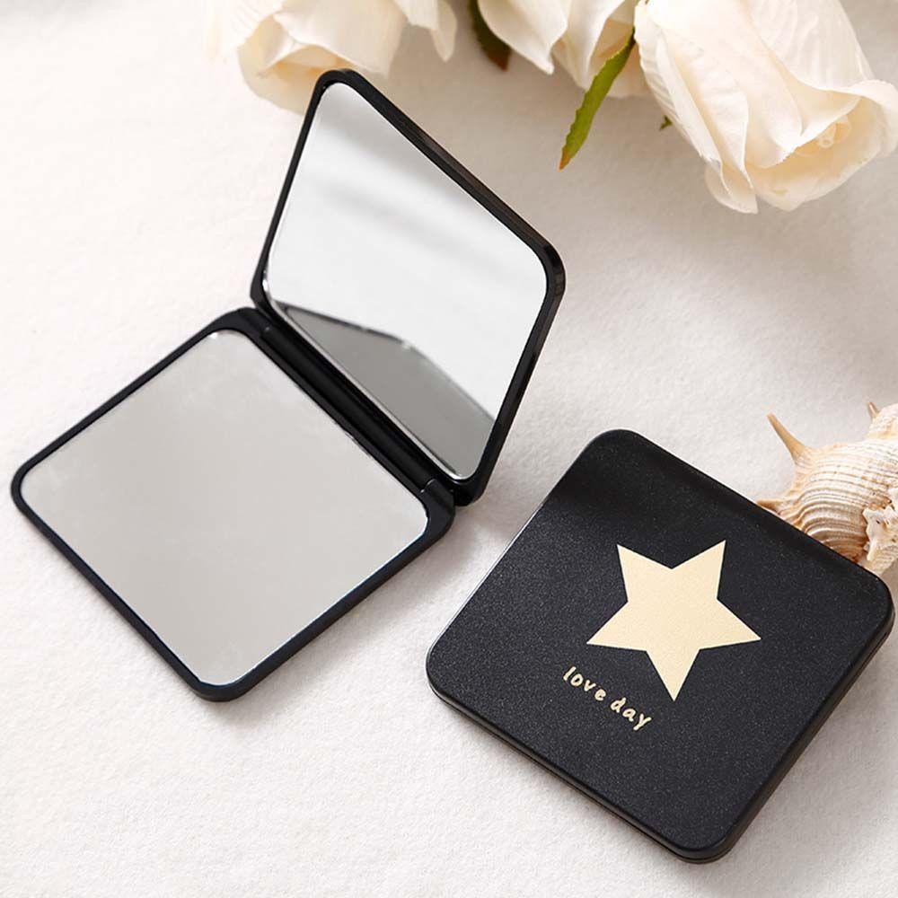 Gương Trang Điểm Mini AARON1 Hình Vuông Hai Mặt Cầm Tay