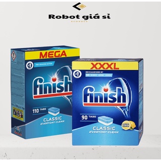 Viên rửa chén bát Finish Classic hương chanh - chính hãng