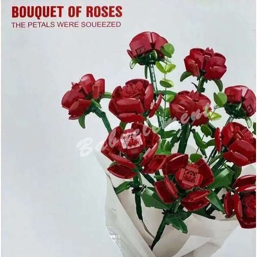 Bộ Đồ Chơi Lắp Ráp Mô Hình Bó Hoa Hồng Lãng Mạn Cho Bé