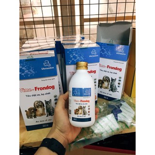 [Petto House gò vấp] Vime Frondog Vemedim 250ml Thuốc xịt trị ve rận bọ chét trên thú cưng chó mèo