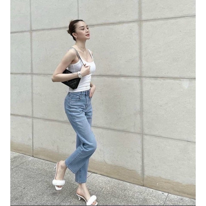 BÁN SỈ QUẦN JEAN SUÔNG ZRF MÀU XANH CHO NỮ
