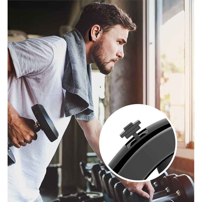 Tai nghe Bluetooth pin trâu M11 nghe nhạc liên tục 12h, âm thanh HD chống ồn, tập thể thao