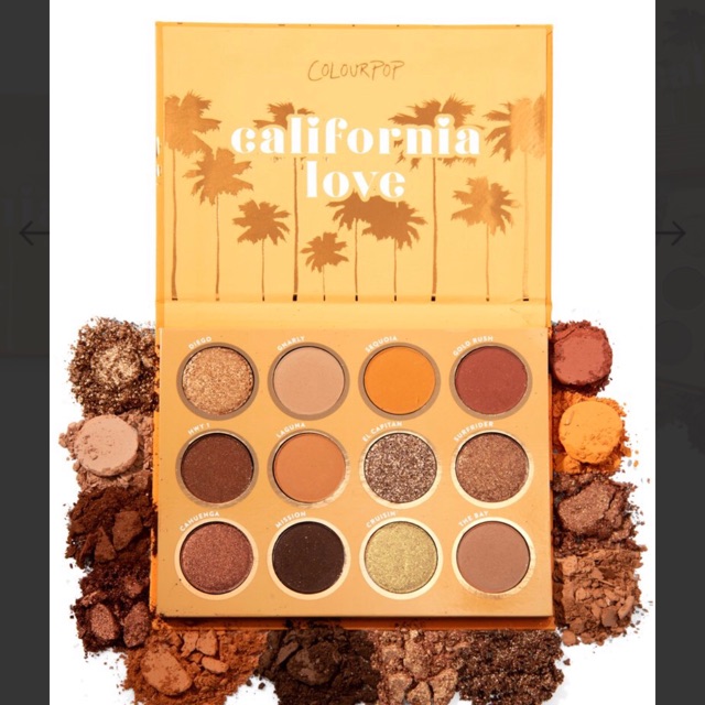 Phân mắt Colourpop CALIFORNIA LOVE Pressed Powder Palette (12 Ô)