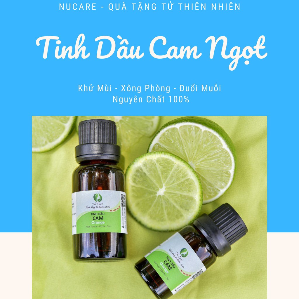 [5ml giá dùng thử] Tinh dầu thiên nhiên nguyên chất sả chanh, cam ngọt, quế, bạc hà, tràm gió, đuổi muỗi, sả java, bưởi