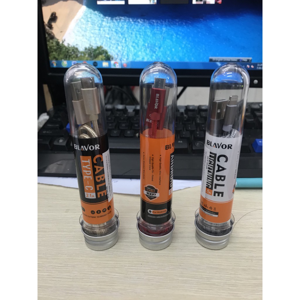Cáp sạc nhanh Blavor Type C cho Android giá rẻ - BH 1 năm 1 đổi 1 - Hưng Long PC
