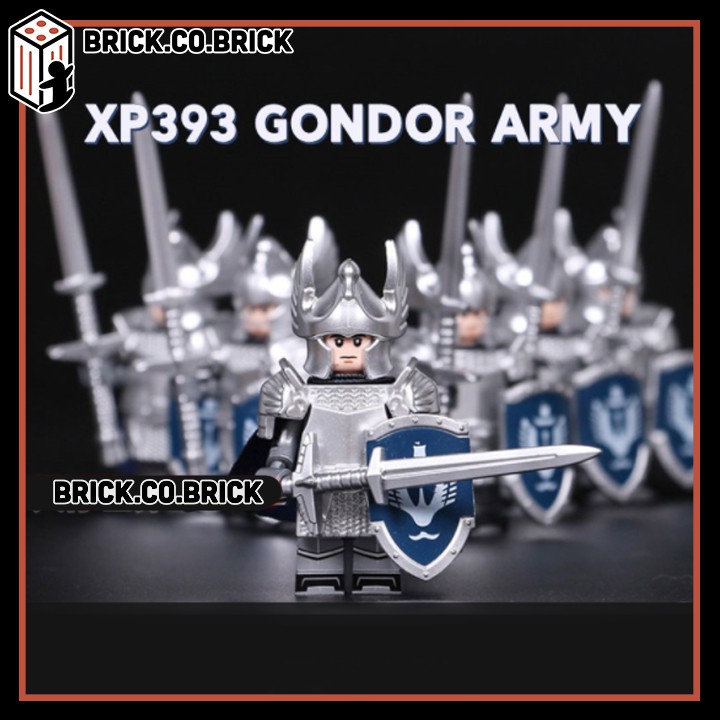 Lính trung cổ Đội bảo vệ Pike Guard của hiệp sĩ Đồ chơi lắp ráp xếp hình minifig KT1051