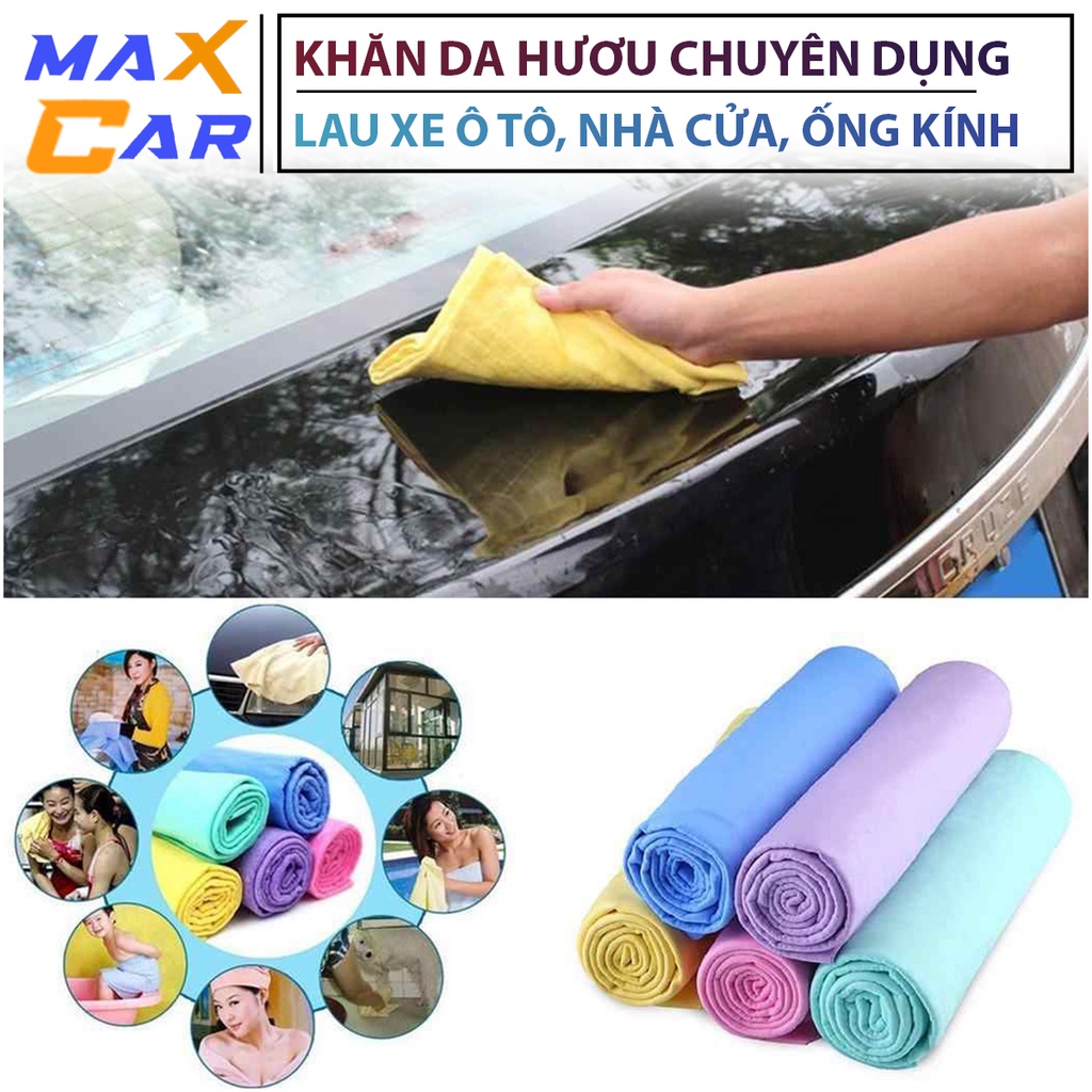 Khăn da hươu chuyên dụng lau xe ô tô, vệ sinh nhà cửa,ống kính máy ảnh - Khăn chuyên dụng, không rụng lông, hút nước tốt