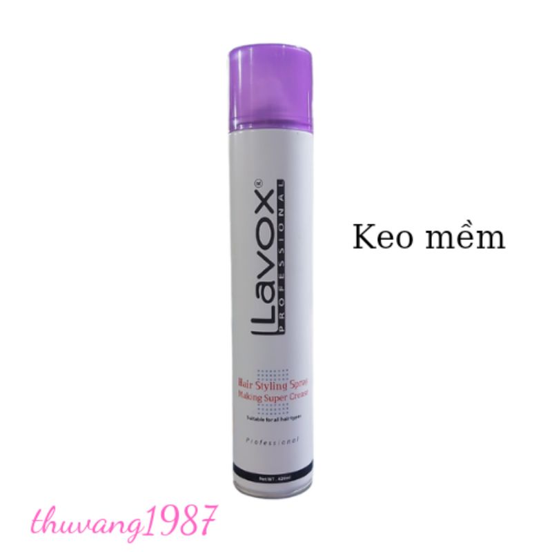 Keo tạo nếp siêu sóng Lavox 420ml