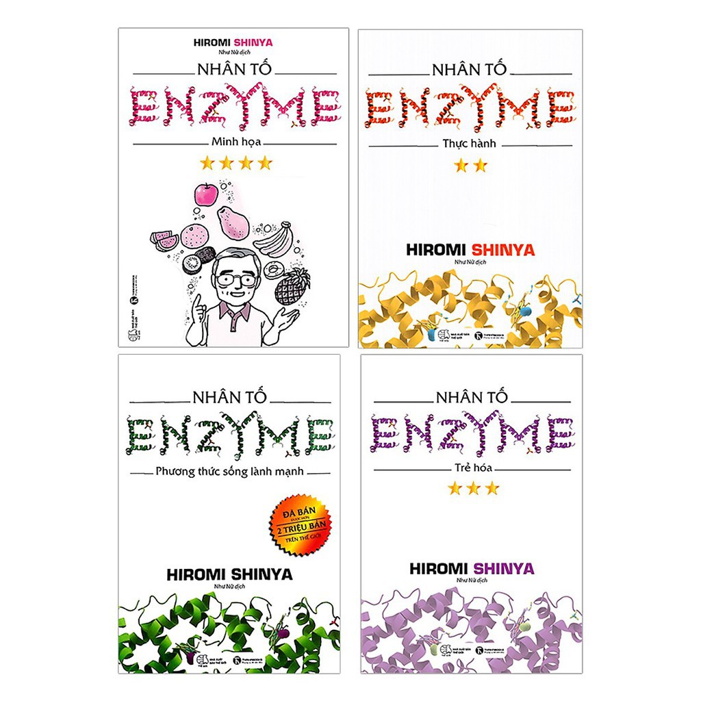 Sách - Bộ Nhân Tố Enzyme + Tặng Tedbook - Nghe Theo Cái Bụng + Tặng Postcard bốn mùa - Thái Hà Books