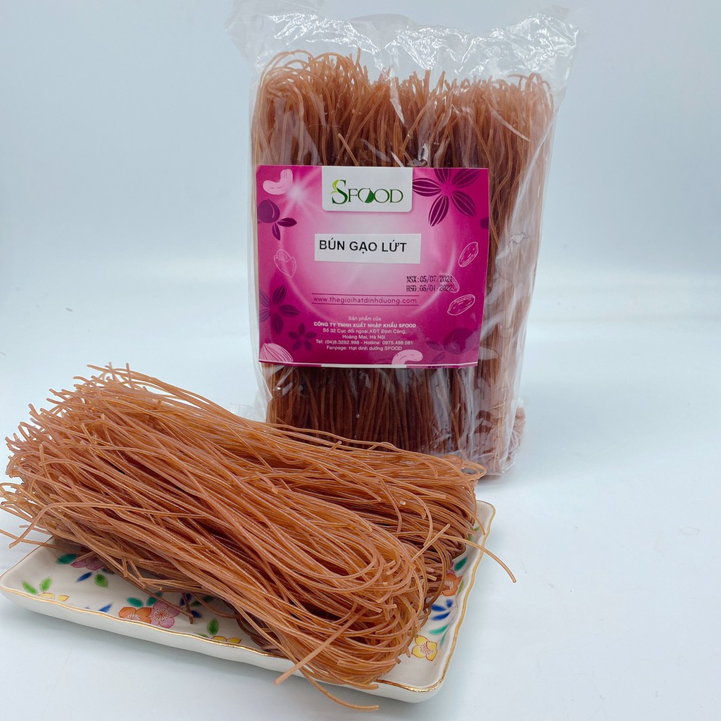 Bún gạo lứt và phở gạo lứt Sfood gói 500gram | BigBuy360 - bigbuy360.vn