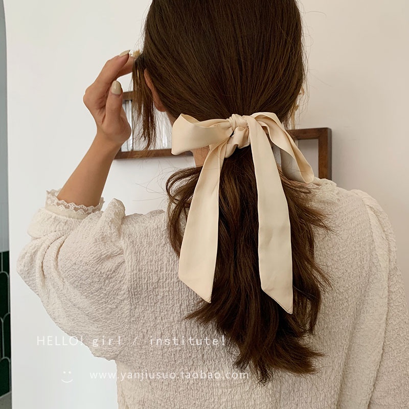 Dây ruy băng buộc tóc hình nơ thời trang Hàn Quốc cho nữ