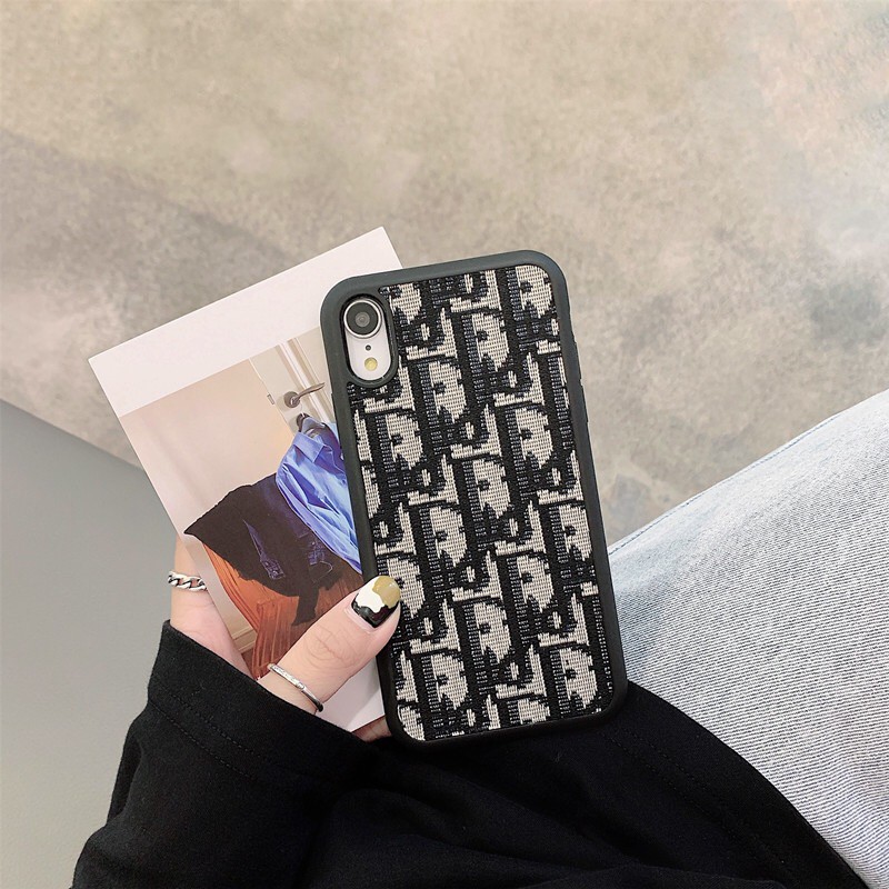 Ốp Điện Thoại Vải Thêu Họa Tiết Dior Vintage Cho 12 Mini Se2 Xr Xs 12pro Max | BigBuy360 - bigbuy360.vn