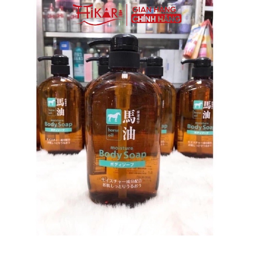 Sữa tắm mỡ ngựa Kumano Horse Oil Body Soap 600ml