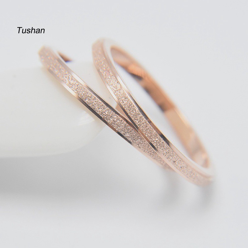 Nhẫn Thép Titan Màu Trơn Thời Trang Dành Cho Nam