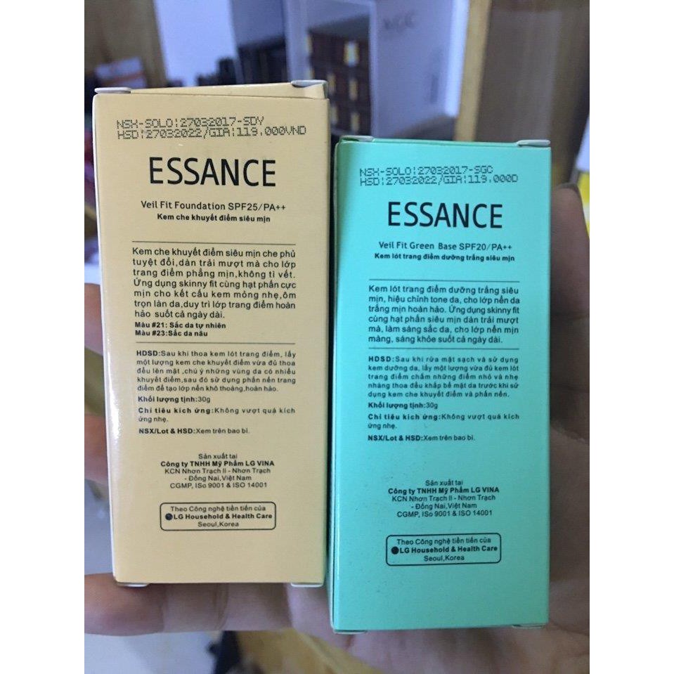 Kem lót trang điểm dưỡng trắng siêu mịn Veil Fit Green Base SPF20/PA++ 30g | BigBuy360 - bigbuy360.vn