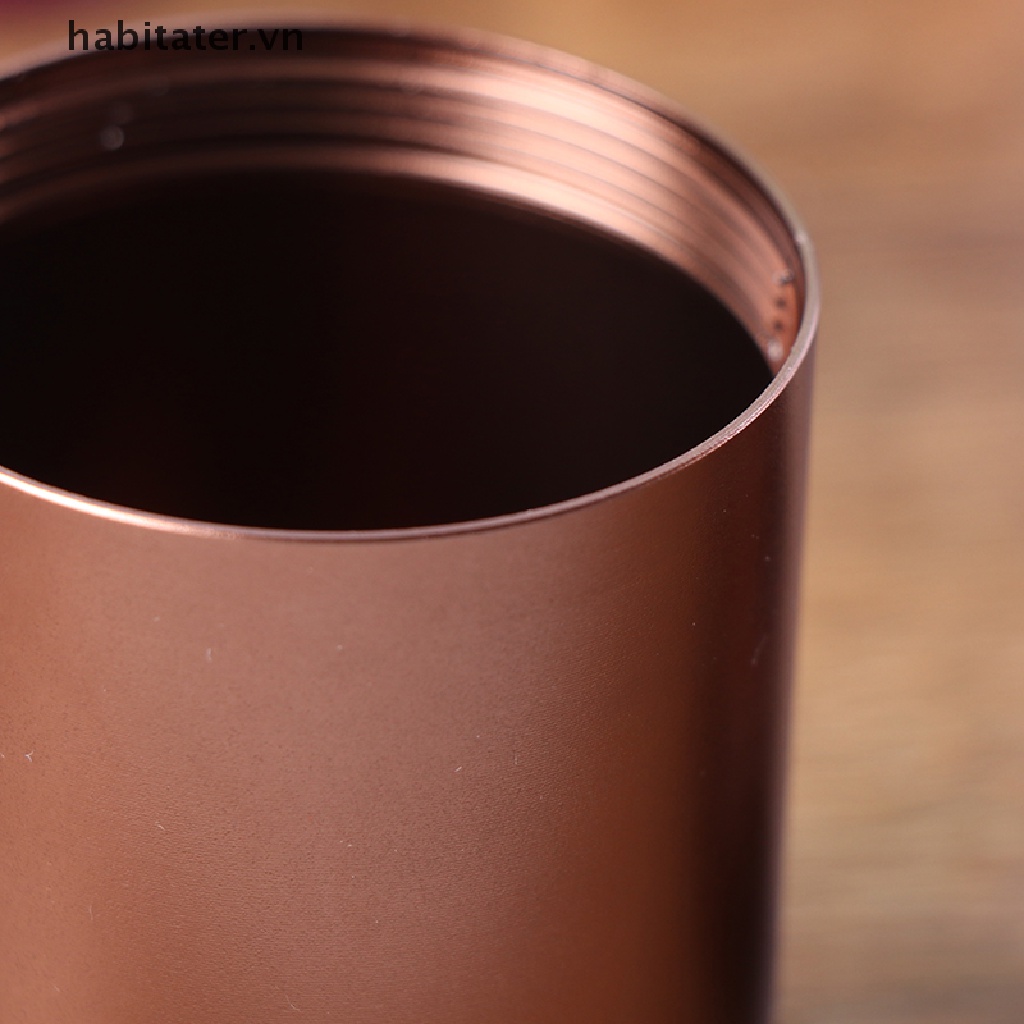 Hộp đựng trà/ cà phê/đồ dùng mini bằng kim loại nhôm di động thiết kế tiện dụng mang theo du lịch