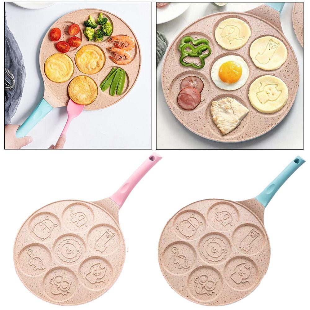 Nồi Làm Bánh Kếp 7 Lỗ LONTIME|Chảo Chiên Chống Dính Chất Lượng Cao