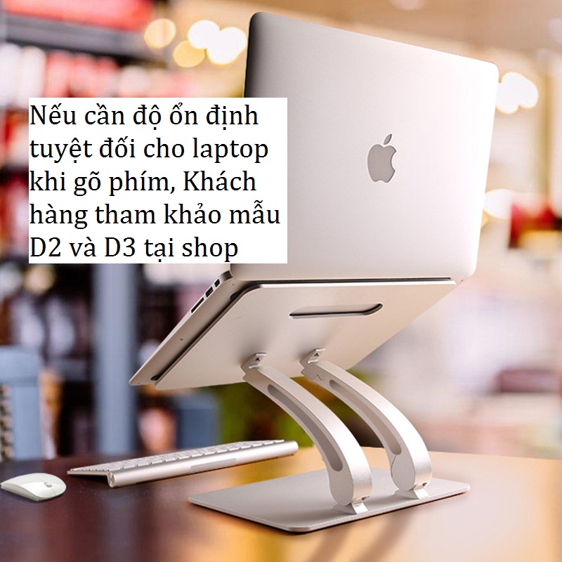 Giá đỡ laptop tablet bằng nhôm kiêm đế tản nhiệt nâng Macbook máy tính bảng Ipad  Z19 T602 điều chỉnh góc nghiêng độ cao