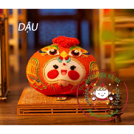 Diy thêu tay túi thơm 12 con giáp trang trí năm mới 2023_ kit nguyên liệu nghề thêu tay thủ công/ bách hoá na na