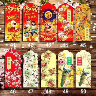 Bao lì xì tết,xấp 10 bao lì xì tết mẫu mã đa dạng giá rẻ