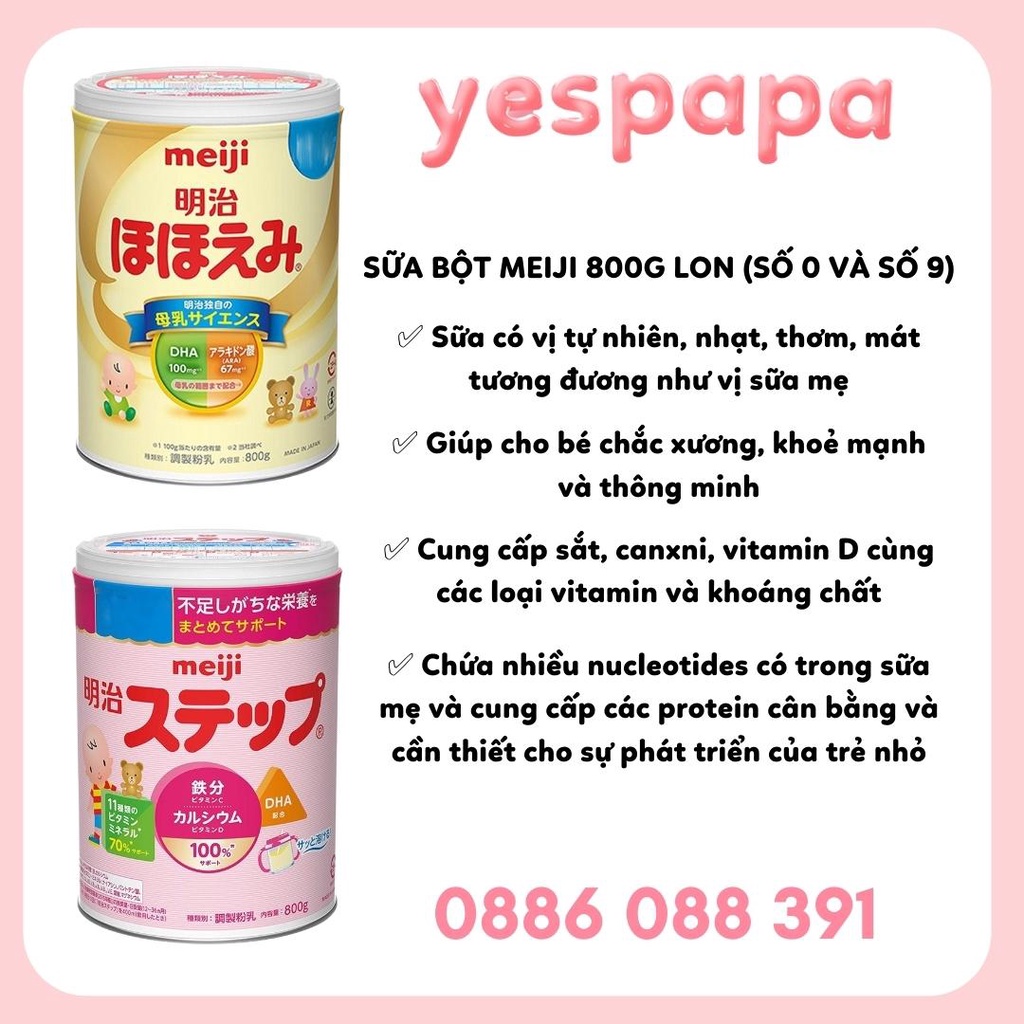 [Date mới] Sữa Meiji 800g Nội địa Nhật số 0 &amp; 1-3