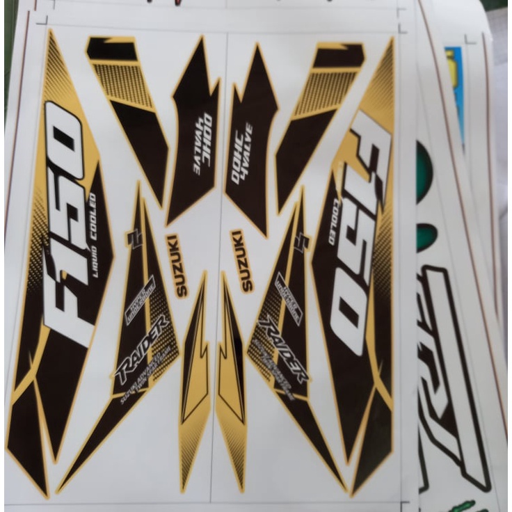 Tem rời raider F150 xăng cơ xe vàng