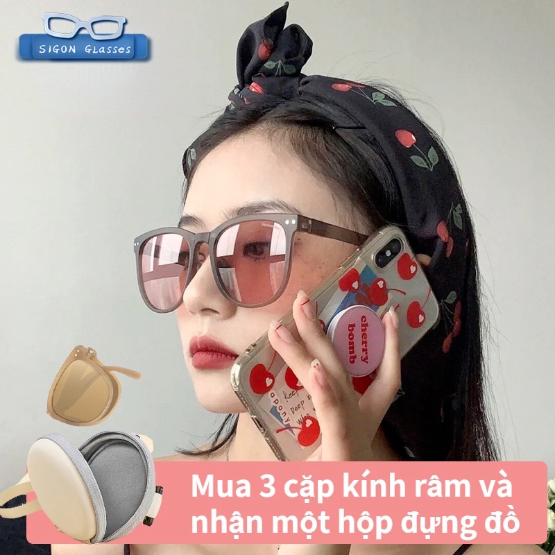 Bộ 3 Cặp Kính Chống Nắng Uv400 Bảo Vệ Gương Mặt Gấp Gọn Dễ Sử Dụng Dành Cho Nam Nữ