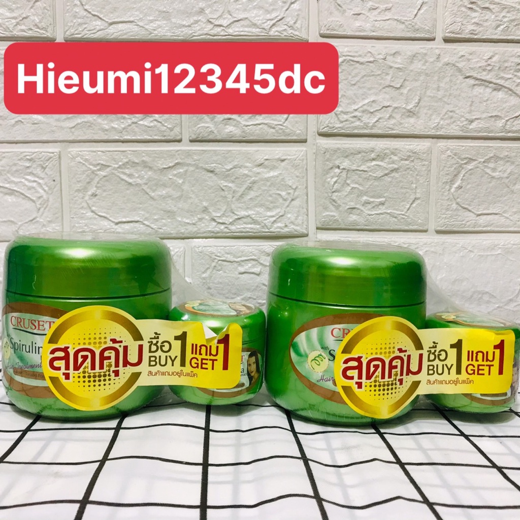 [ MUA 1 TẶNG 1] Kem ủ tóc CRUSET Tảo xoắn Thái Lan 500ml tặng kèm lọ nhỏ 40ml