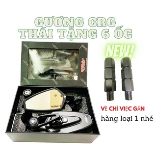 Đôi gương Gù Thái CRG -kính trắng Tặng Full ốc gắn chân gương
