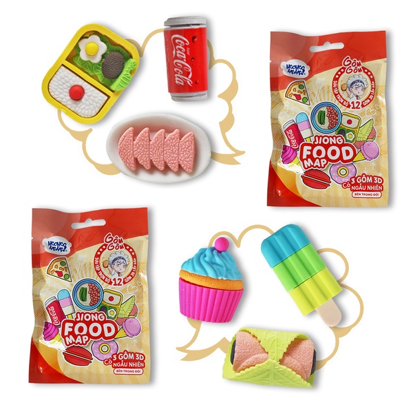 Gôm 3D Lắp Ráp Học Viện Alpha - HooHooHaha Gomgom 3D Eraser