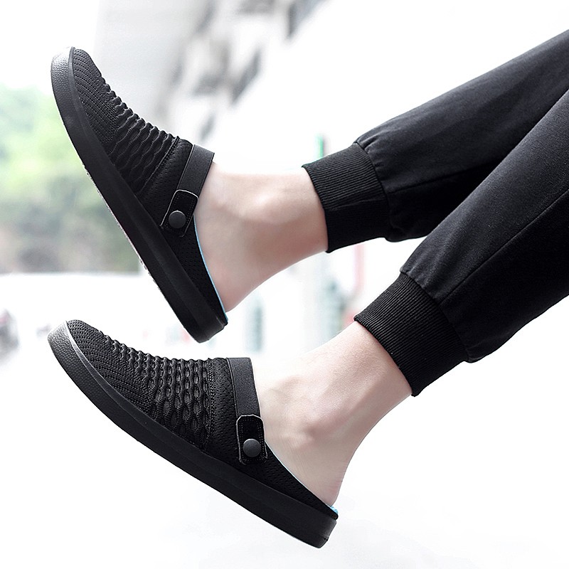 Dép lười bít mũi thoáng khí thời trang mùa hè năng động dành cho nam | BigBuy360 - bigbuy360.vn