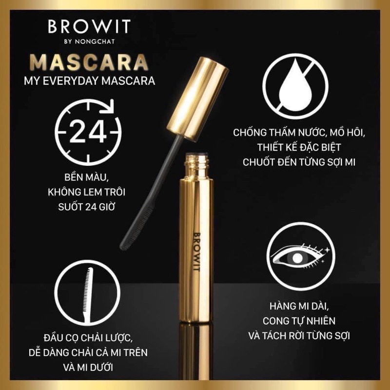 Chuốt lông mi mascara nongchat browit - ảnh sản phẩm 3