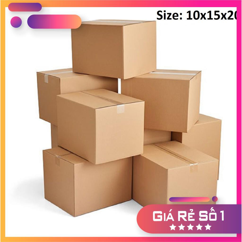 50 Hộp carton Size 10x15x20 loại 3 lớp