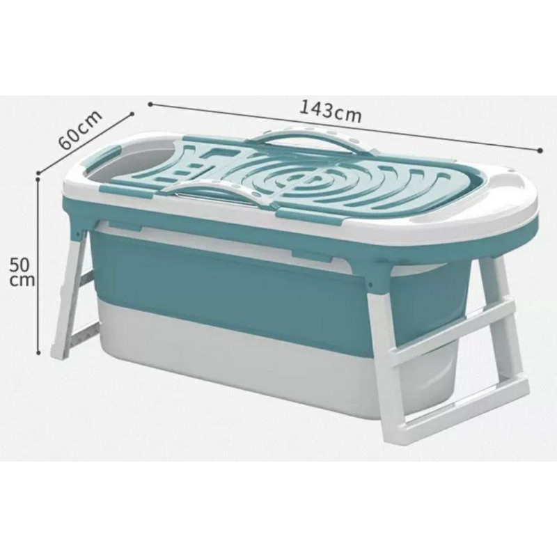 Bồn tắm gấp gọn dành cho người lớn chất liệu nhựa PP và Silicon, có thể làm bể bơi, bồn tắm cho trẻ em | BigBuy360 - bigbuy360.vn