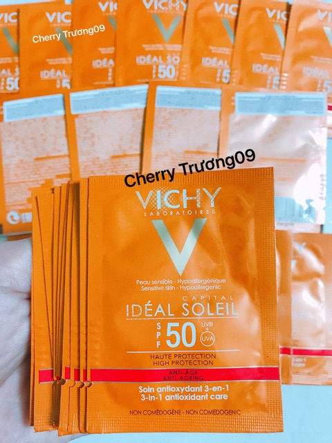 [5 GÓI ] Sample Chống Nắng Cải Thiện Lão Hoá -Vichy Đánh Bật Tia UV SPF50+ Ideal Anti-Ageing | BigBuy360 - bigbuy360.vn