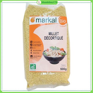 Hạt kê hữu cơ đã bóc vỏ Markal 500g